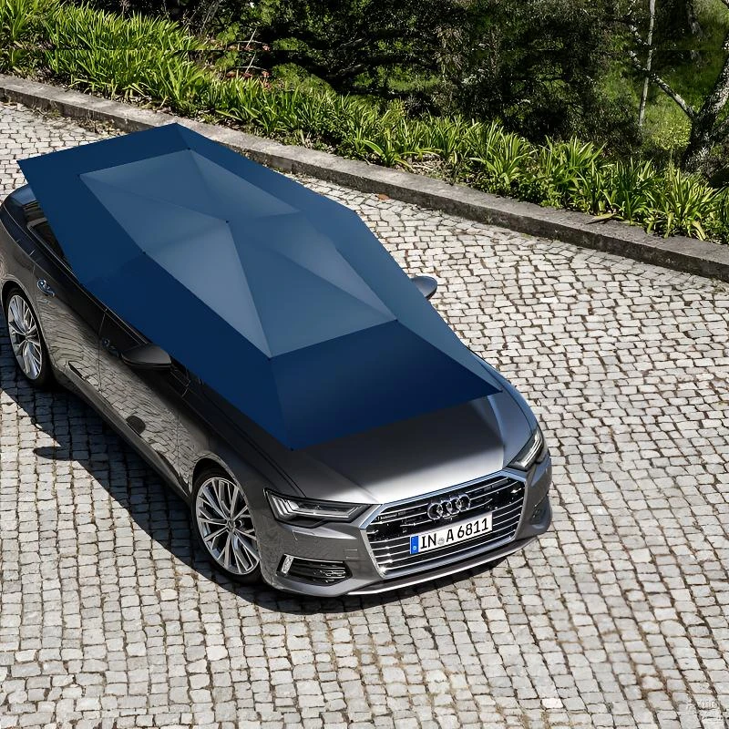 移动车篷汽车全自动遮阳伞防晒隔热智能车衣车罩汽车伞车顶