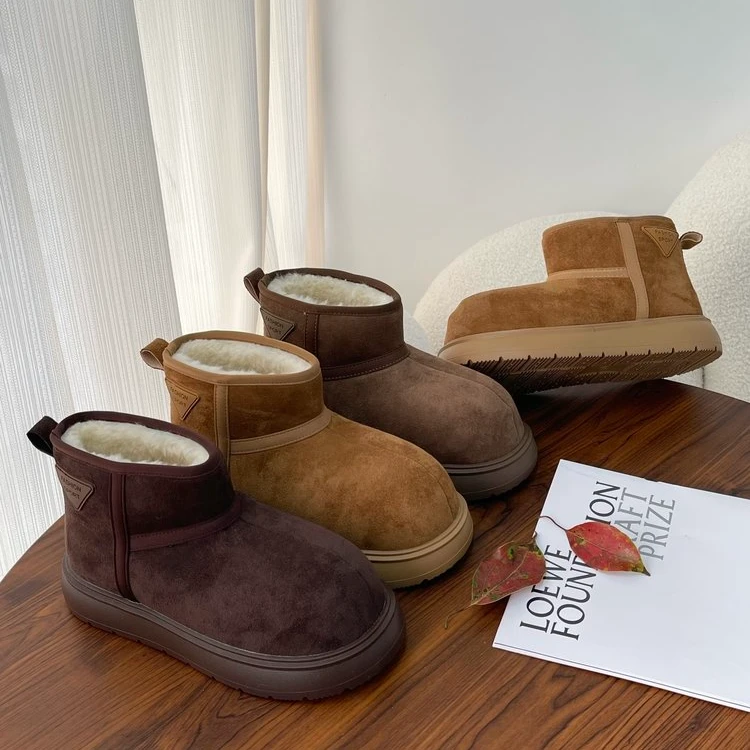 【年终清仓】呆萌圆头厚底雪地靴XG5062