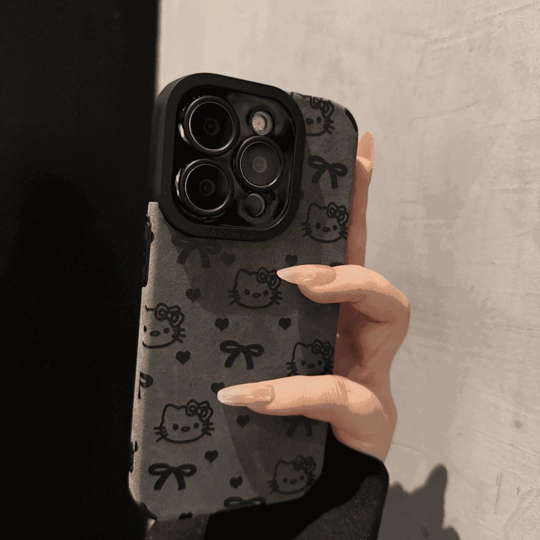 小众线条蝴蝶结适用苹果15promax手机壳个性iPhone14网红13高级12