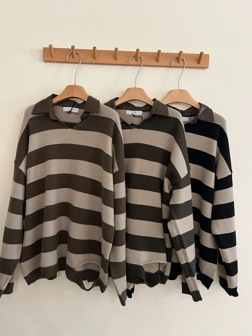 叨叨推荐款 XW#8539#条纹毛衣（冬季新款）FL