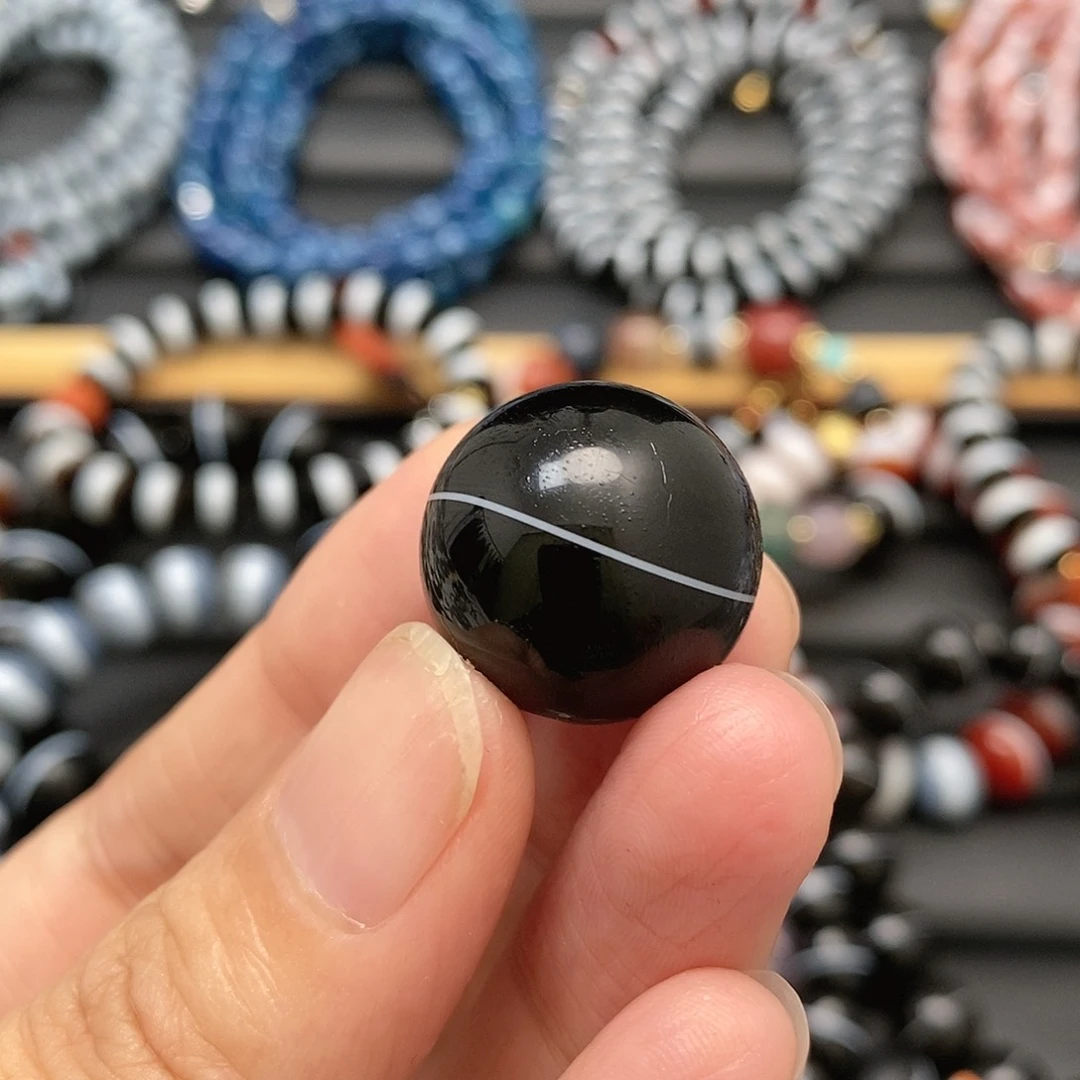 玛瑙/玉髓玛瑙单珠未镶嵌张*