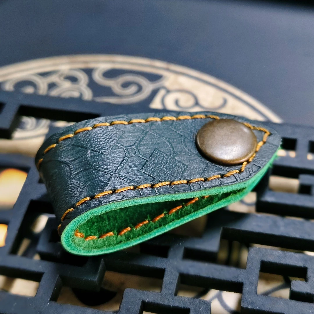 唐族TANGZU皮扣真皮皮质耳机线绑带手工情侣复古创意个性防丢