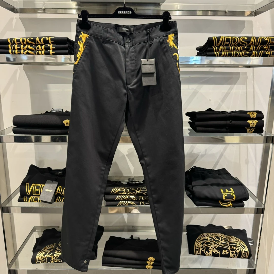全新未使用 VERSACE/范思哲 男士巴洛克印花休闲裤
