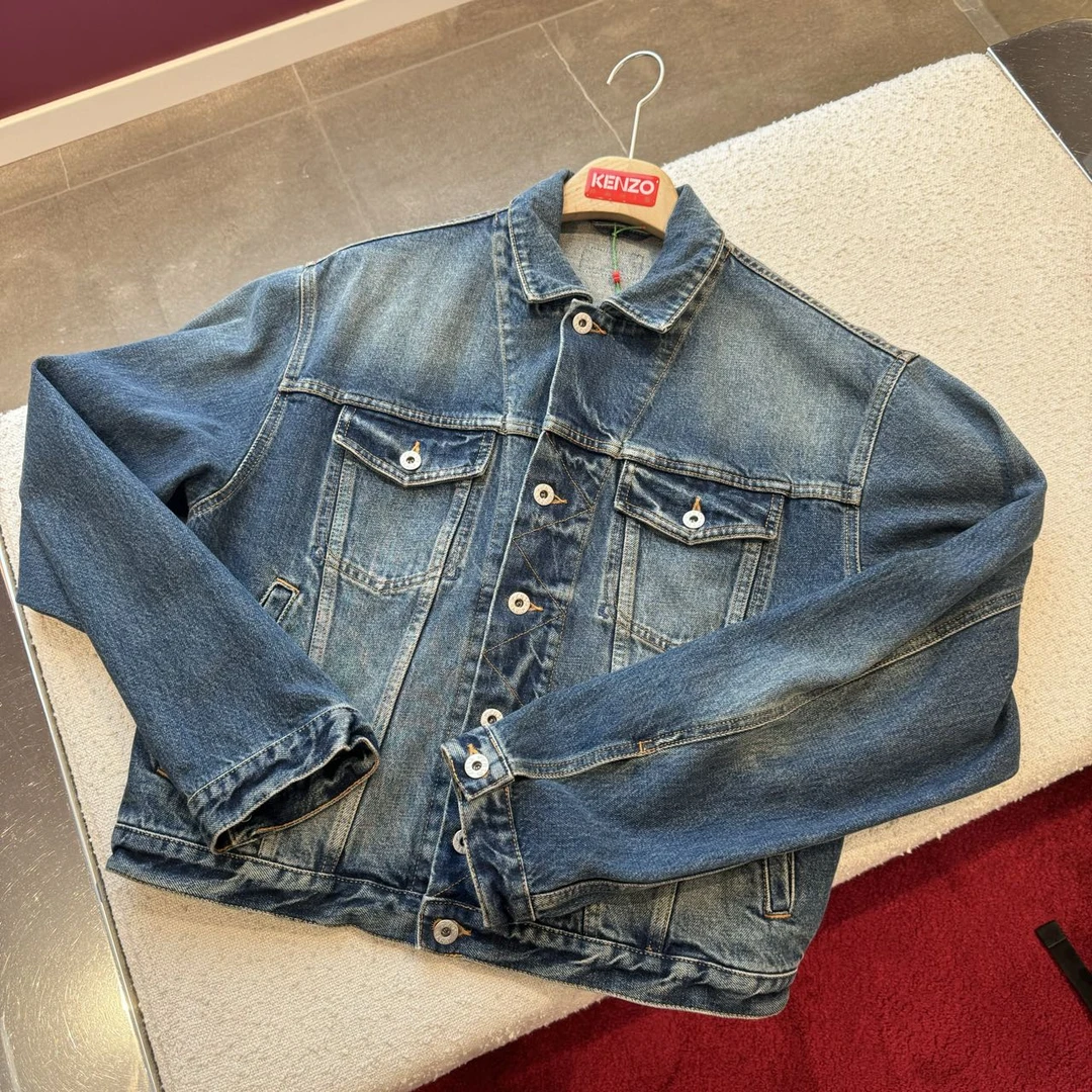 KENZO/肯佐男士休闲百搭牛仔外套
