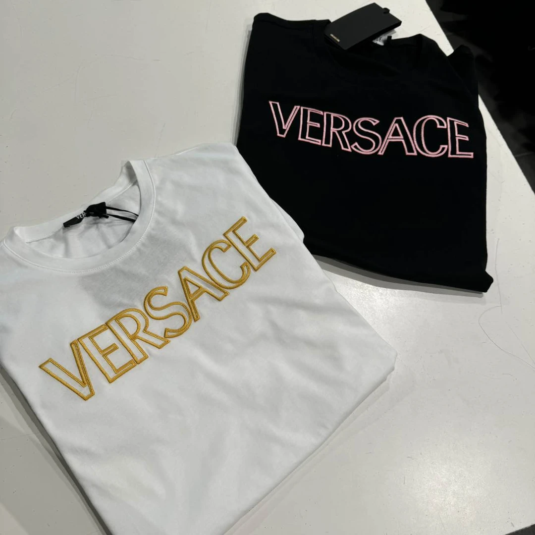 全新未使用 VERSACE/范思哲 女士刺绣休闲百搭短袖多色