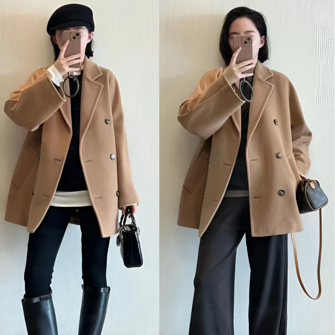 未使用 MaxMara 【魔方时尚】REBUS短款101801毛呢大衣