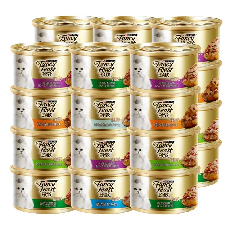 猫罐头泰国进口整箱24罐成幼猫英短猫咪主食金鱼鸡肉猫零食