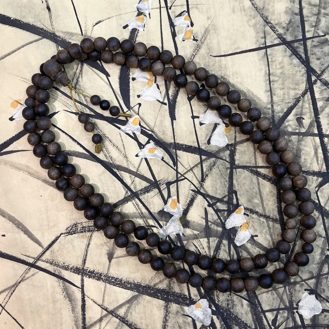 宝润·芽庄紫棋楠帝王留疤108颗0.8圆珠【多样性发货.发其一】