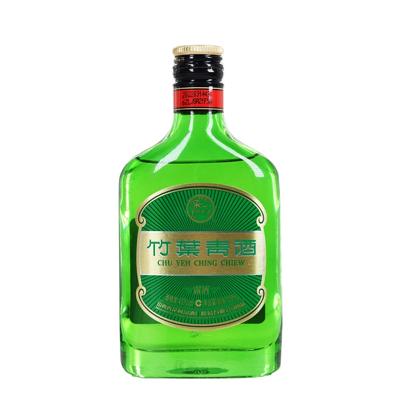 竹叶青45度竹叶青酒好运竹光瓶 125ml清香型国产山西杏花村露酒