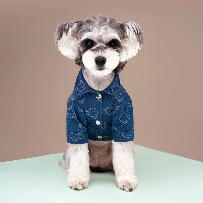 专属可牵引狗狗衣服舒适透气衬衫小型犬博美泰迪雪纳瑞春秋冬衣服