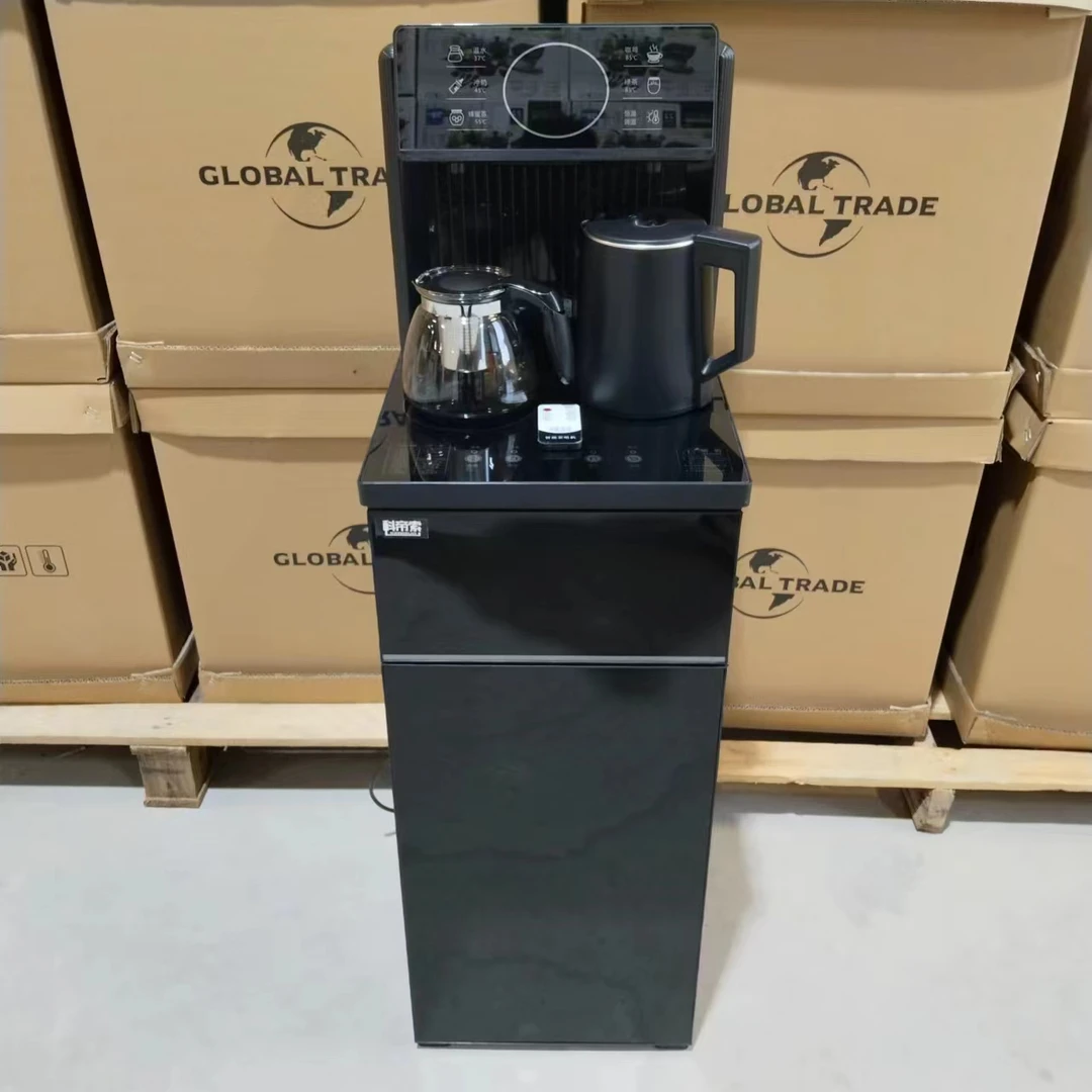 立式饮水机家用下置水桶冷热多功能桶装水茶吧机两壶