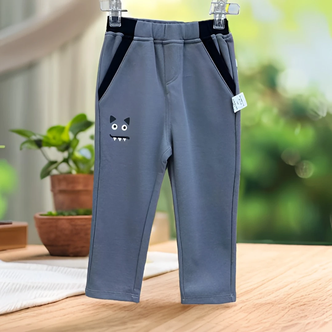 哎麻麻高品质1011810男童针织直筒休闲长裤春秋时尚韩版百搭舒适