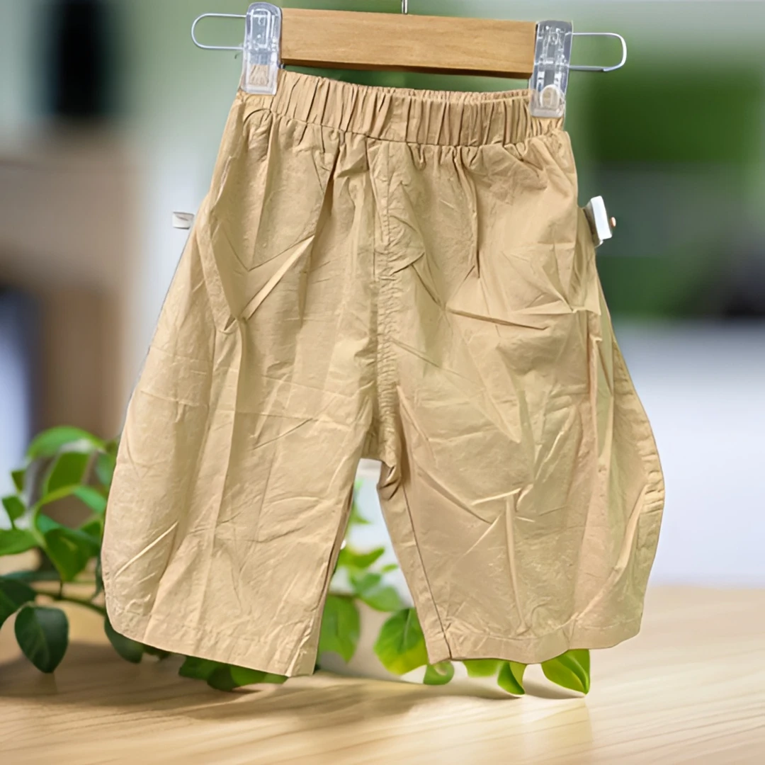 艾麻麻梭织9021905男童夏季五分裤百搭韩版全棉透气宝宝舒适