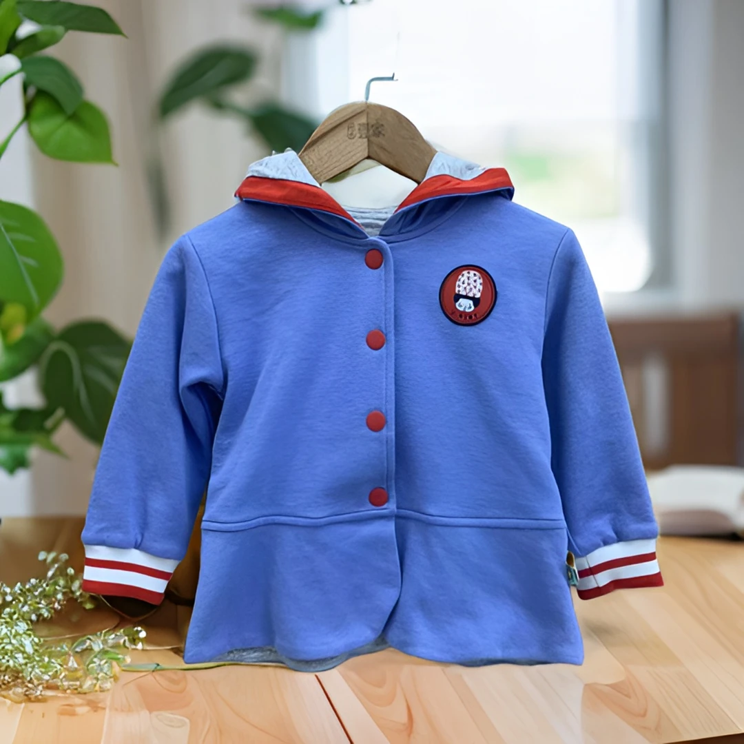 哎麻麻高品质春秋1012514女童针织时尚休闲韩版连帽春秋百搭外套