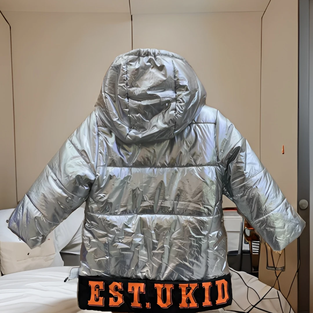 优儿宝贝6041601潮酷痞帅童装男童防水加绒棉服外出服超萌炸街