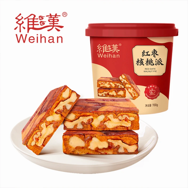 维汉红枣核桃派300g多口味代餐早餐伴侣下午茶点心枣仁派