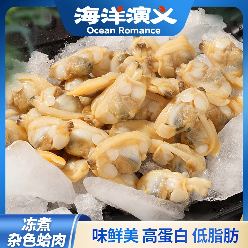 海洋演义 冻煮杂色蛤肉 200g/包*8包