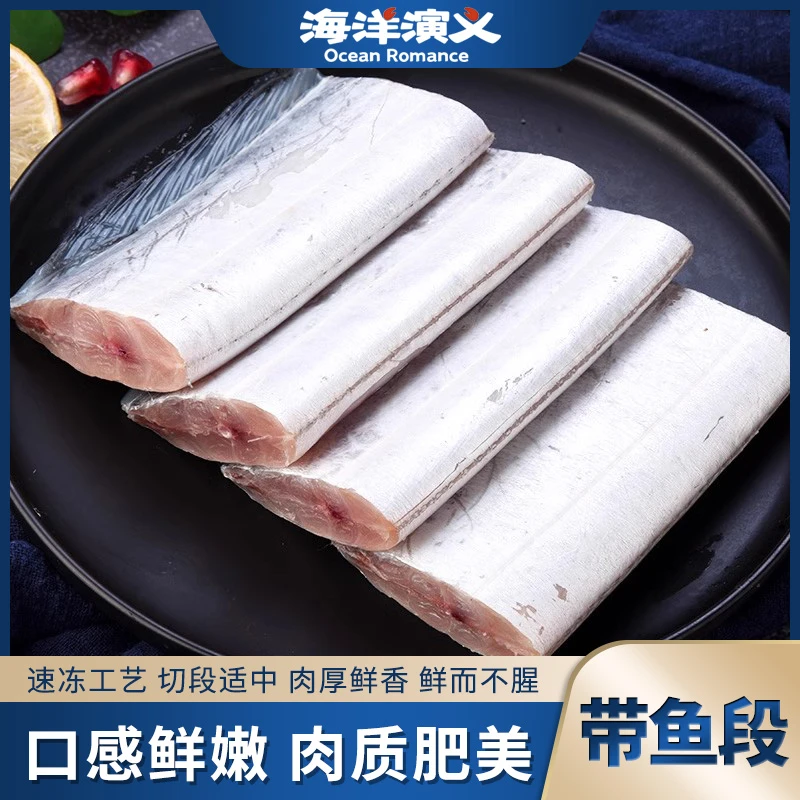 海洋演义 渤海带鱼段 500g/包*5包