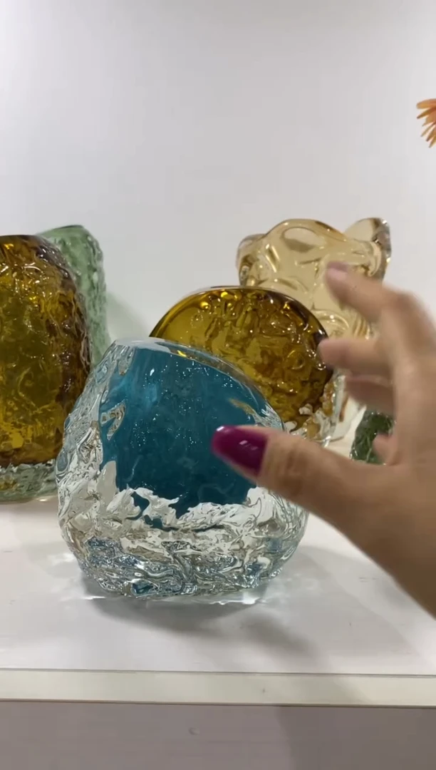 【闪购商品】轻奢琉璃花瓶摆件