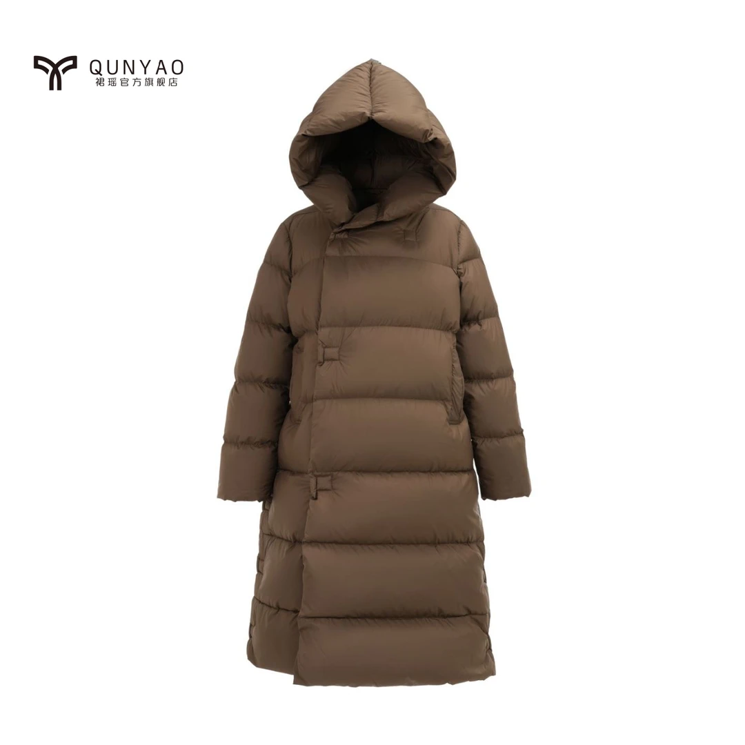 【初雪】90鹅绒极寒保暖软糯外套上新长款时尚简约冬季羽绒服外套