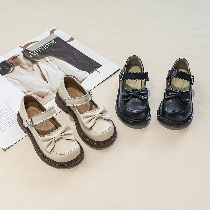 女童公主皮鞋英伦风百搭单鞋春秋软底舒适校园鞋中大童可爱