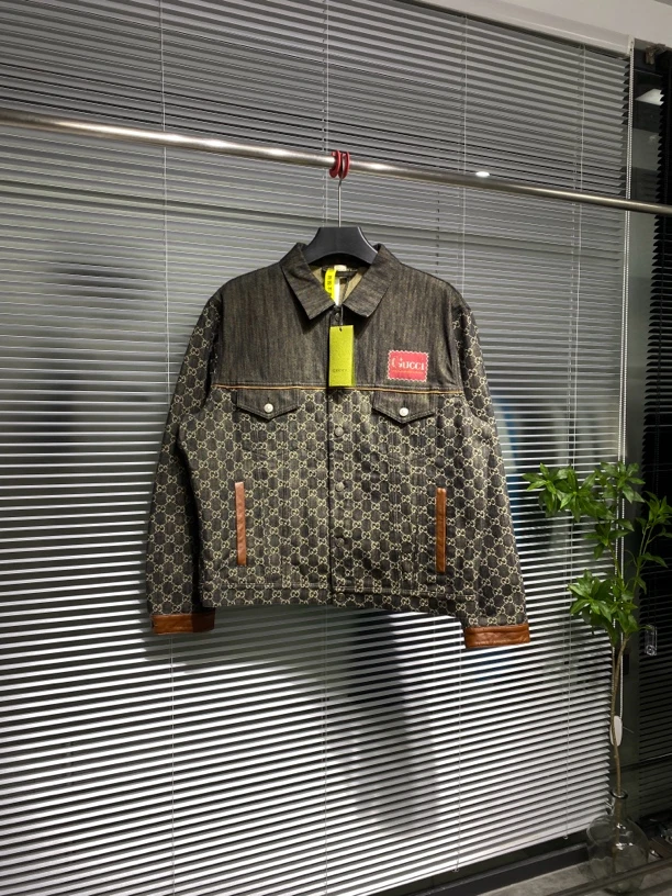 全新 Gucci 古驰 牛仔夹克 满印提花外套 52码 公价2.07w ko1511