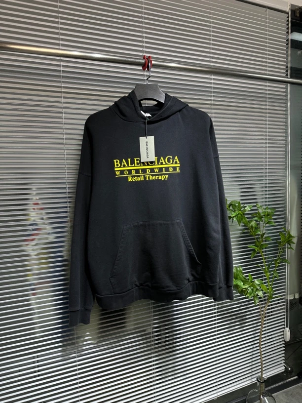 全新仅试穿 Balenciaga 巴黎世家 下划线 帽衫 2码 工价8k ko080
