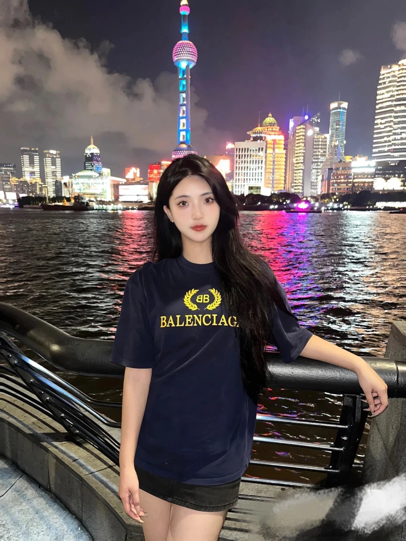 98新/ Balenciaga 巴黎世家 麦穗字母 短袖/xs码/工价5k/ ko464