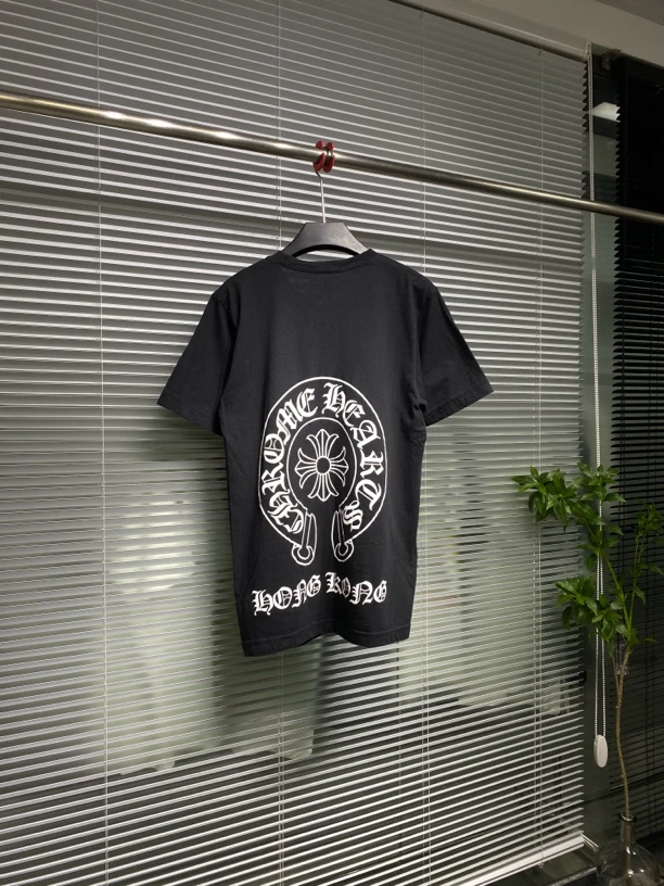 99新 Chrome Hearts/克罗心 T恤 马蹄 十字印花 S码 ko1354