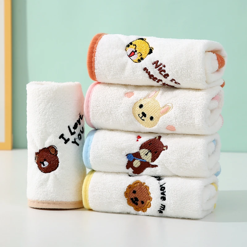 婴儿毛巾柔新生宝宝洗脸小方巾儿童手帕幼儿园擦脸擦手巾小毛巾