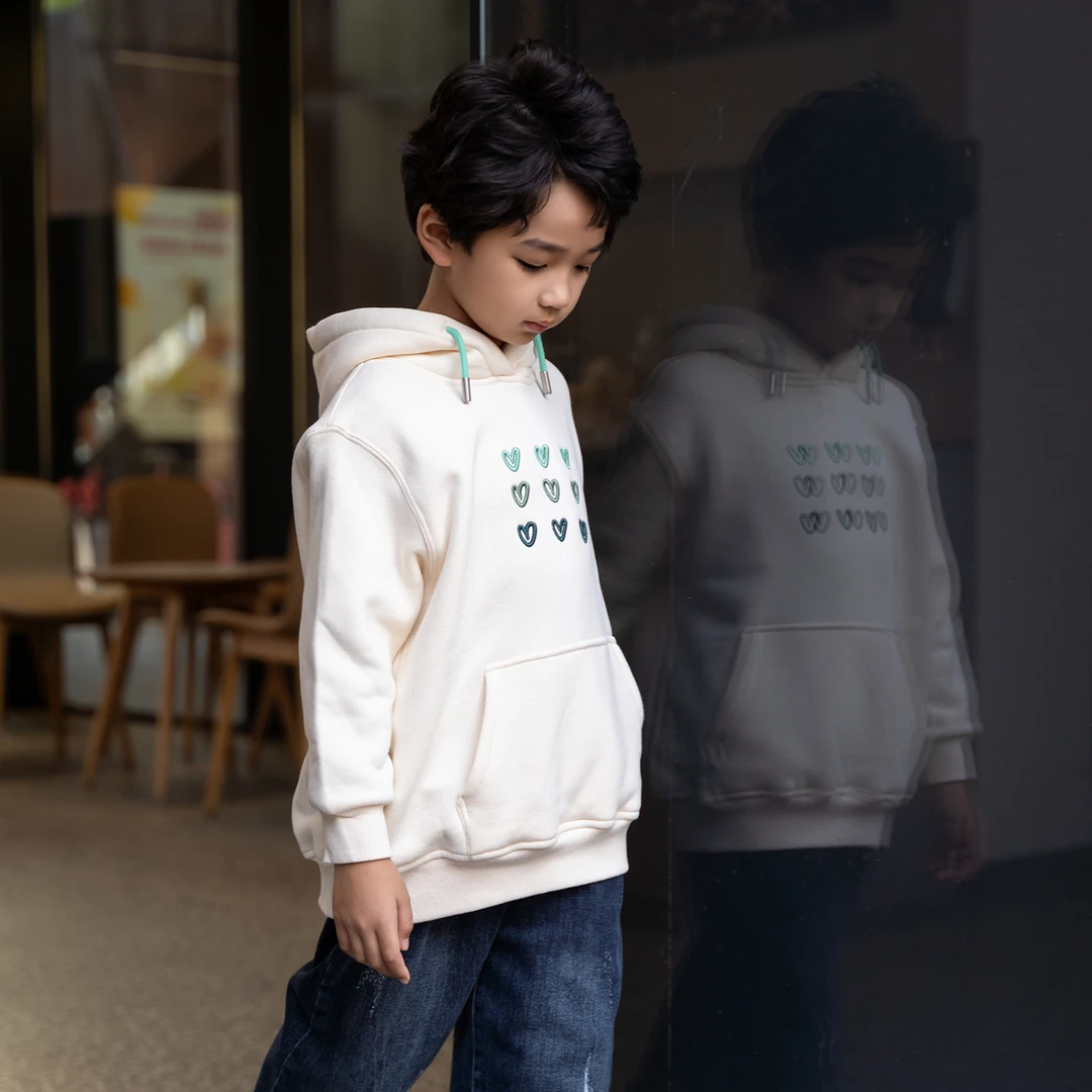 4号儿童卫衣外套内搭泡泡噜童装休闲连帽开衫男童女童