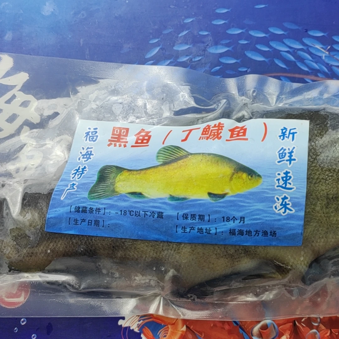 【只发新疆】黑鱼（丁鱥鱼）阿勒泰福海冷水鱼 狗鱼黑鱼450g-700g*2