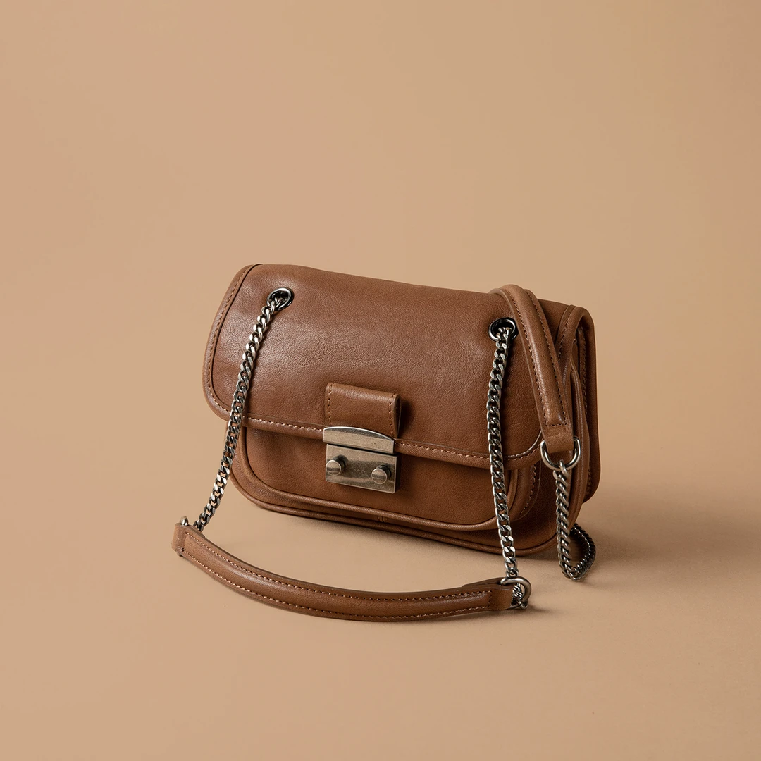 素创（清）【遇见】植鞣头层牛皮斜跨包ZR30019