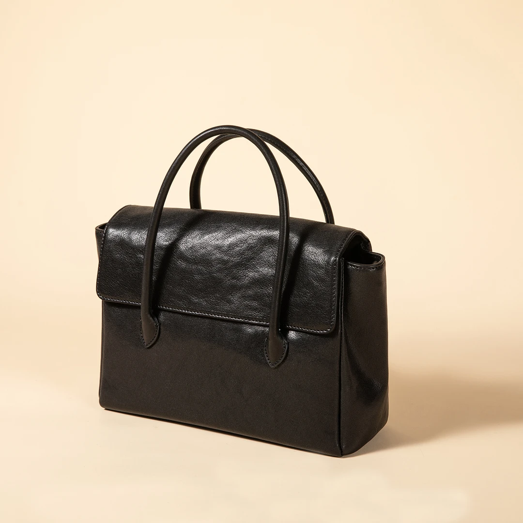 素创【白羊-2】小号植鞣头层牛皮百搭时尚 手提单肩斜跨包ZR30036