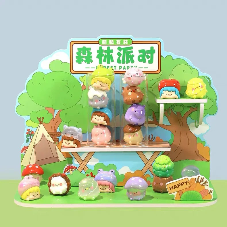 【拆盒】森林派对萌粒崽崽盲袋潮玩手办潮玩盲盒桌面小摆件