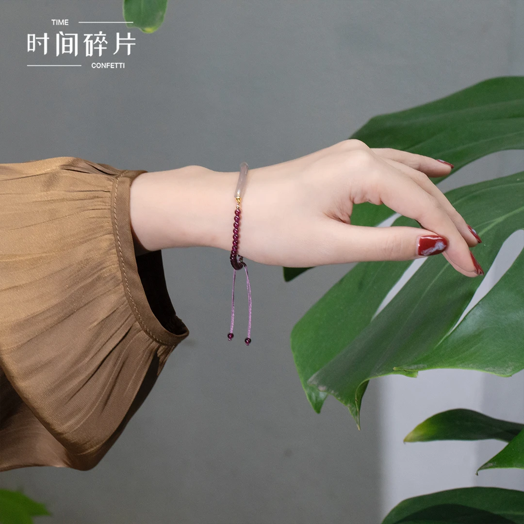 非金属布艺手链 【孙二娘】高级设计感编织拼接珠珠手链TC 5523