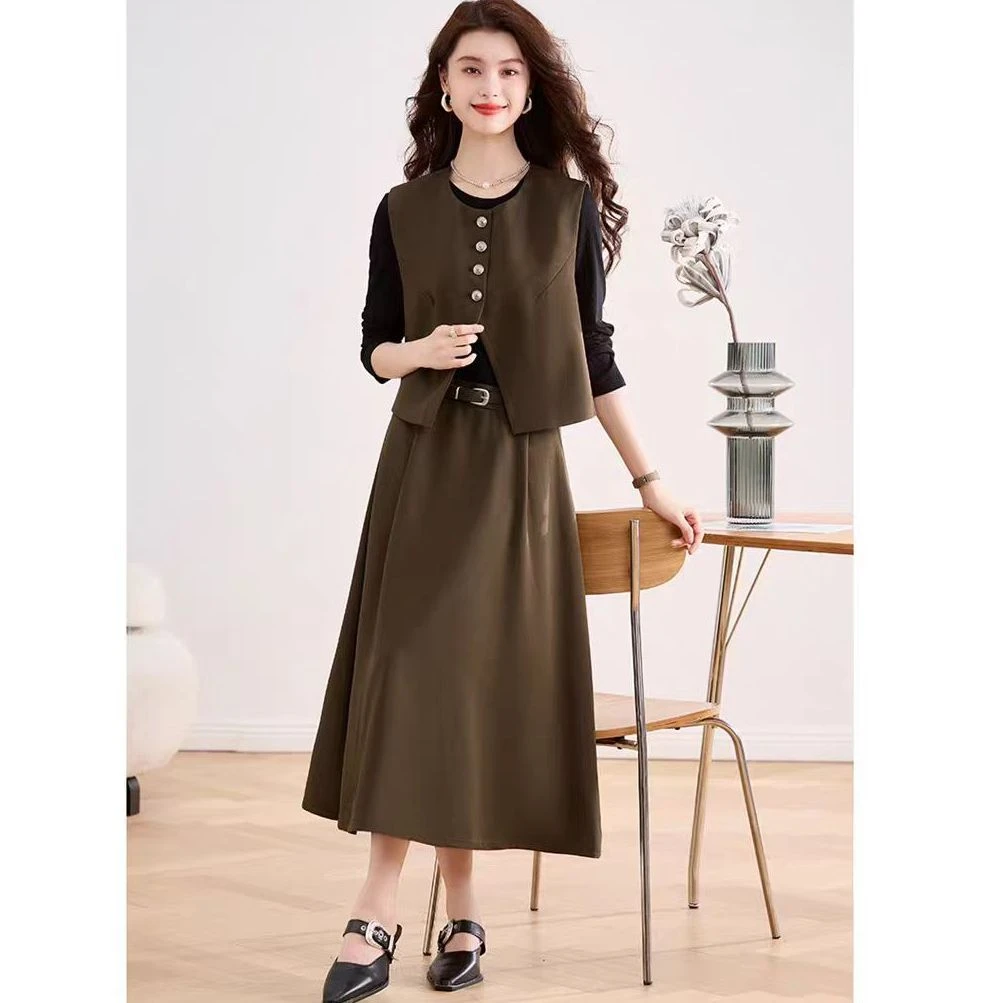 【贺筱姐】轻奢高级感洋气西装马夹三件套T253款