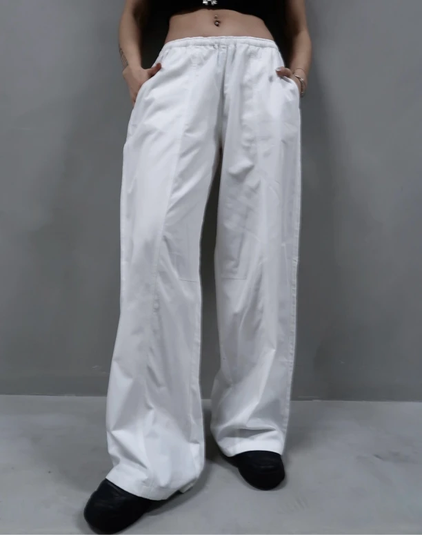 【DB QUEEN原创】MANDALA设计中低腰轻薄透气宽松休闲工装裤