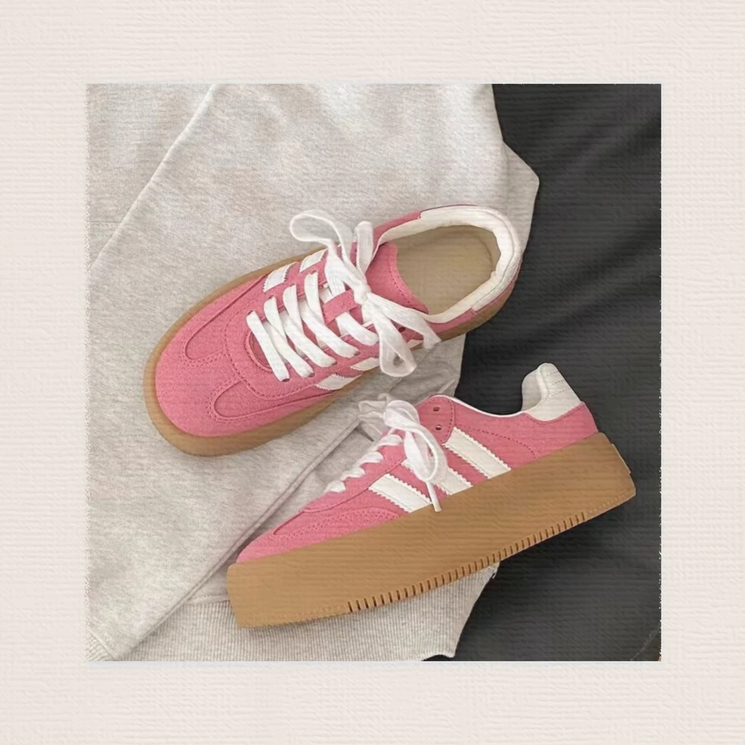 夏季新款德训鞋时尚潮流百搭休闲鞋运动鞋舒适透气耐磨女鞋 237