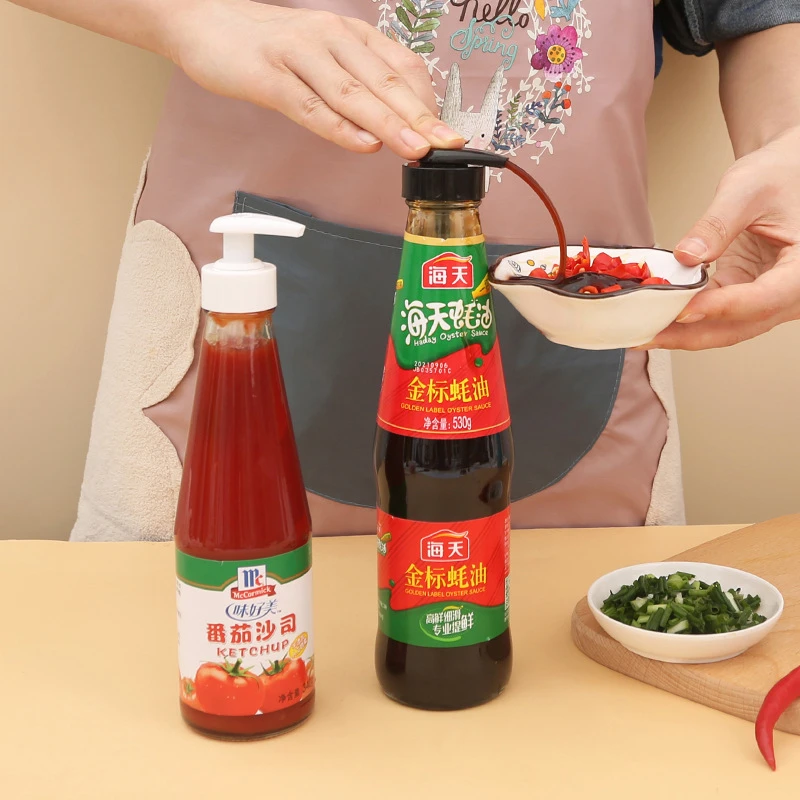 【全国新疆西藏包邮】家用蚝油挤压器耗油按泵头蚝油瓶压嘴海天挤