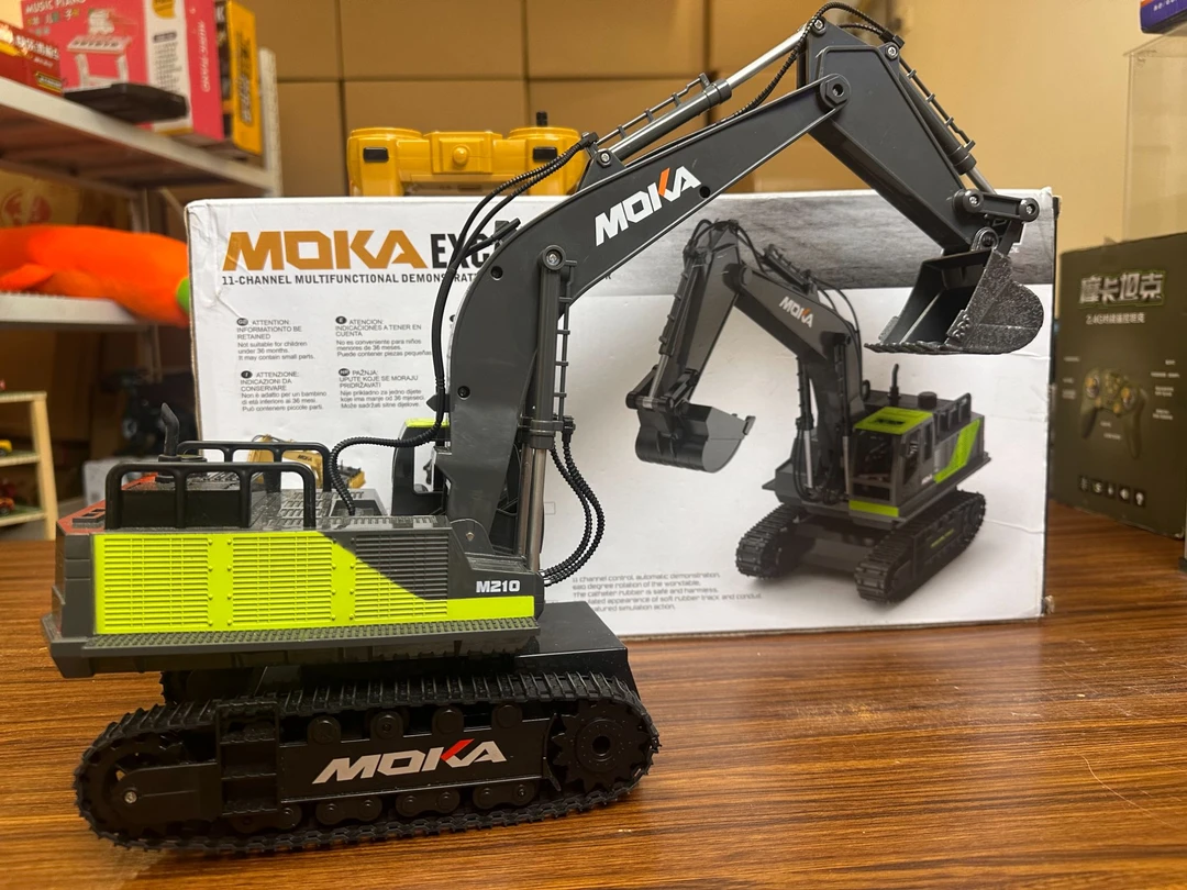 【充电版】合金挖掘~机【彩盒发货】小孩礼~物~配送电~池~配件