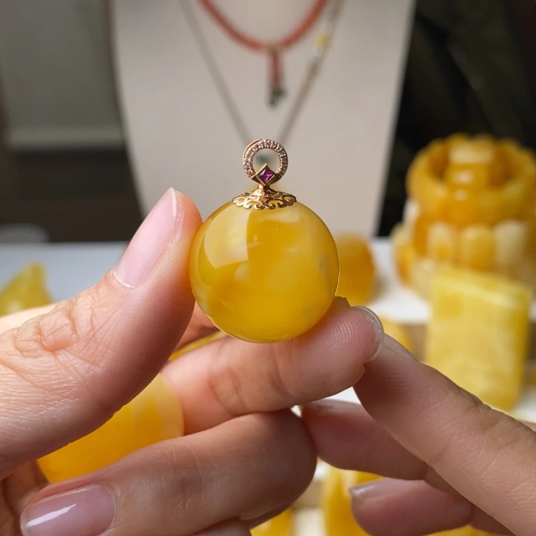 【闪购商品】蜜蜡颈饰未镶嵌瑞****）
