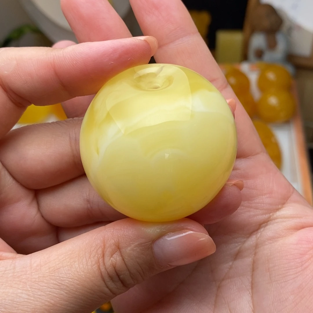 蜜蜡颈饰未镶嵌公主扣