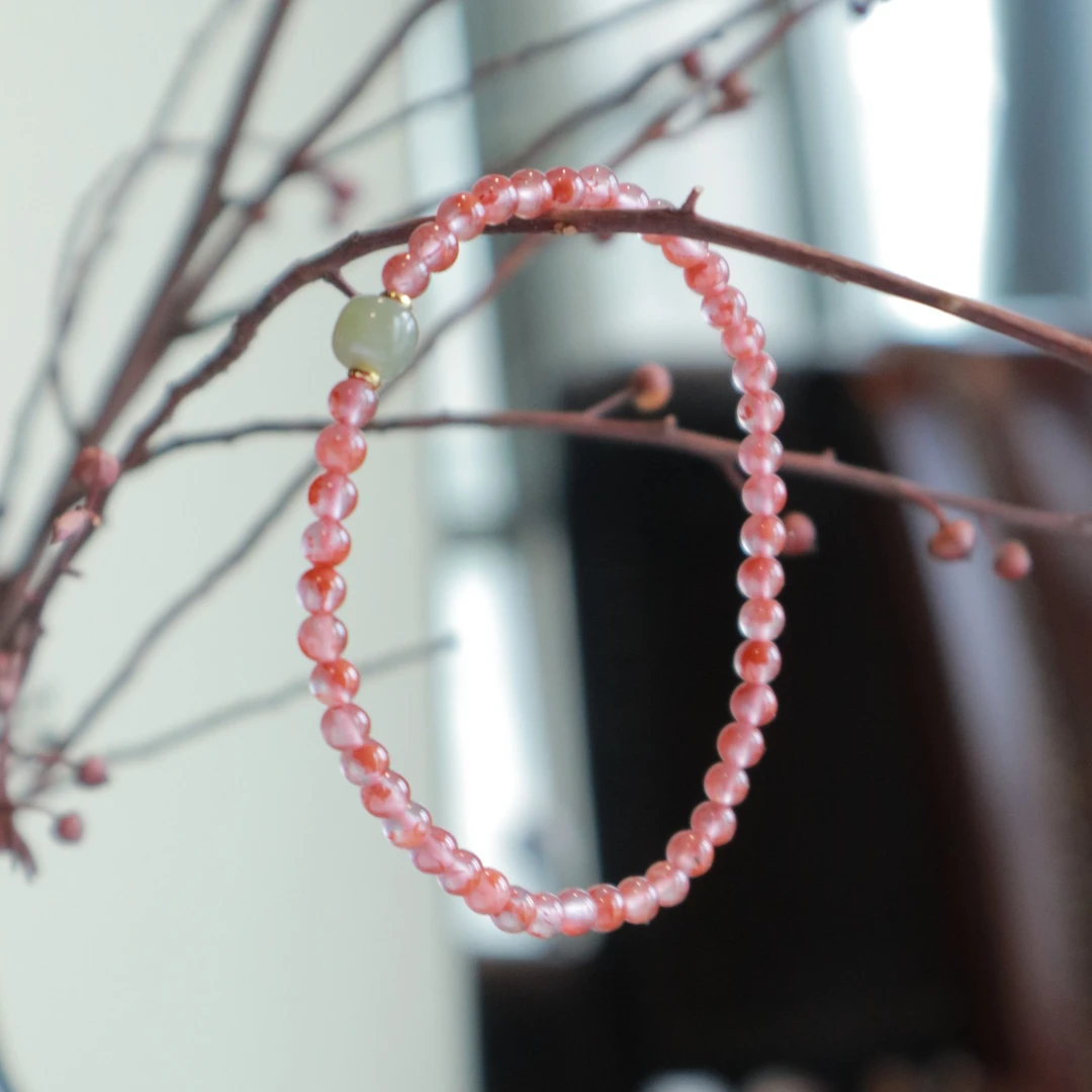 南红  和田玉 编织款百搭设计款手链