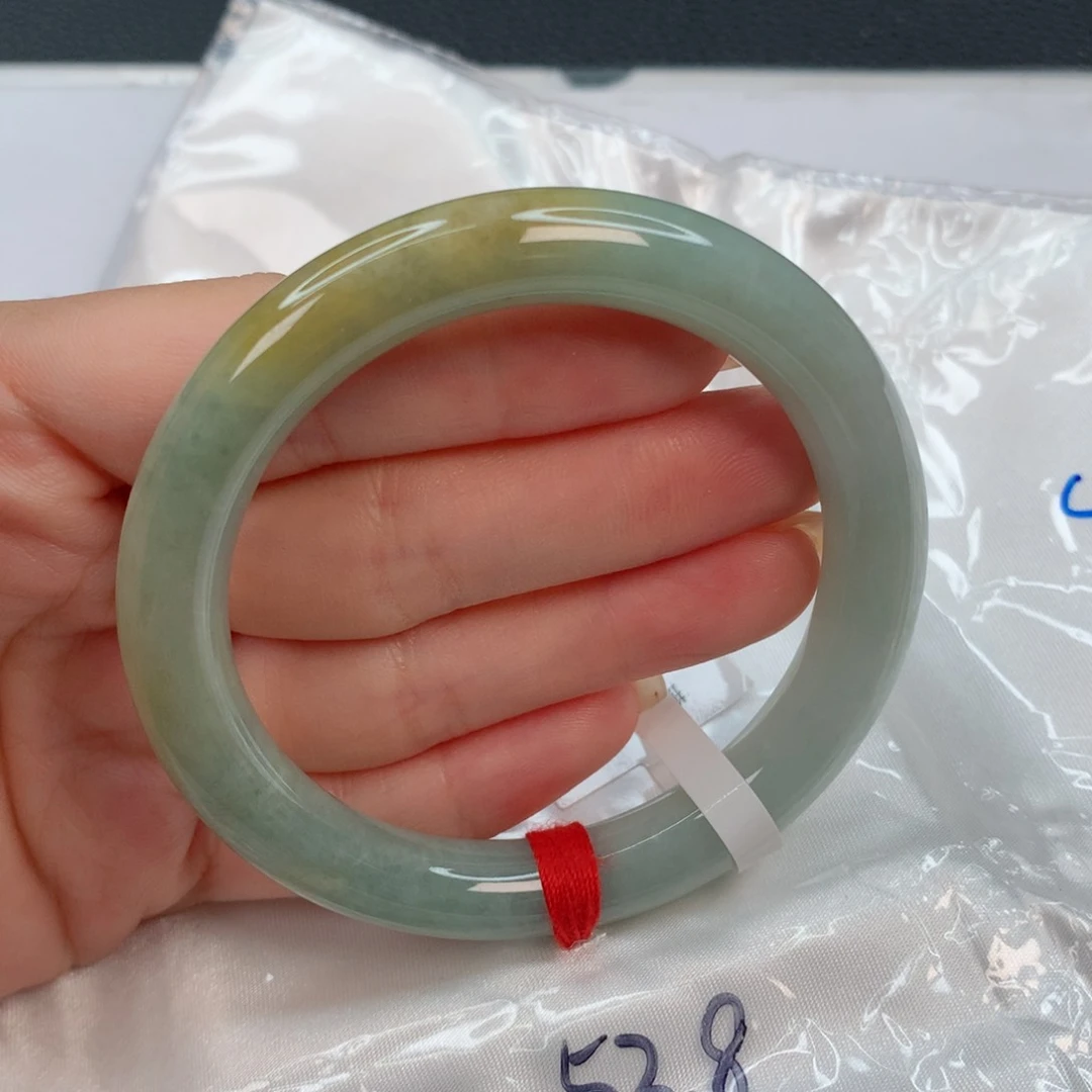 翡翠手镯未镶嵌53-54 黄翡