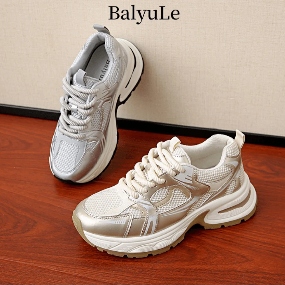 银色星河-复古鞋2024新款潮流运动老爹鞋5188