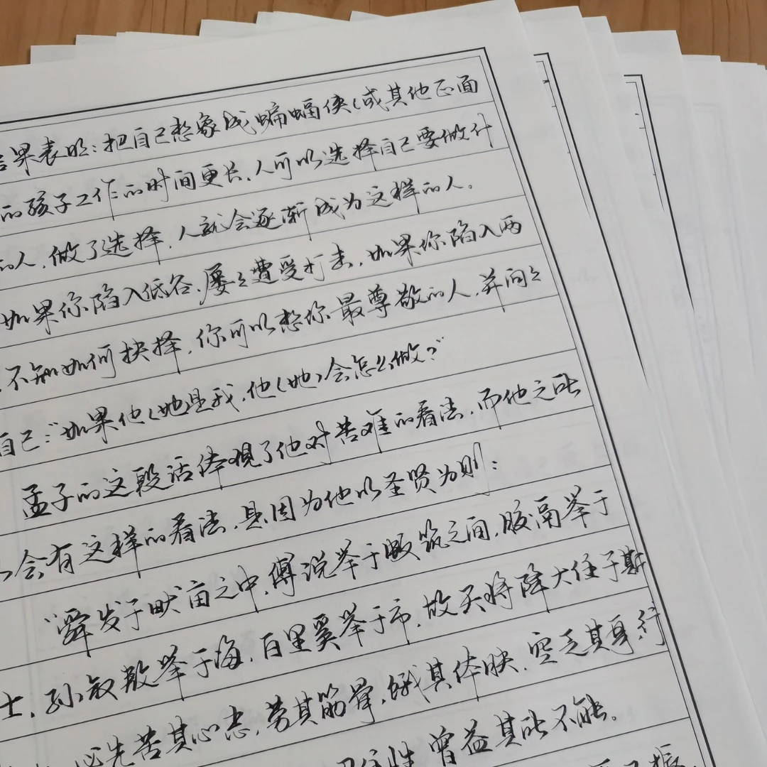 心语老师直播手稿13张 手写行书手稿 不支持退换 选购 望谅解成人