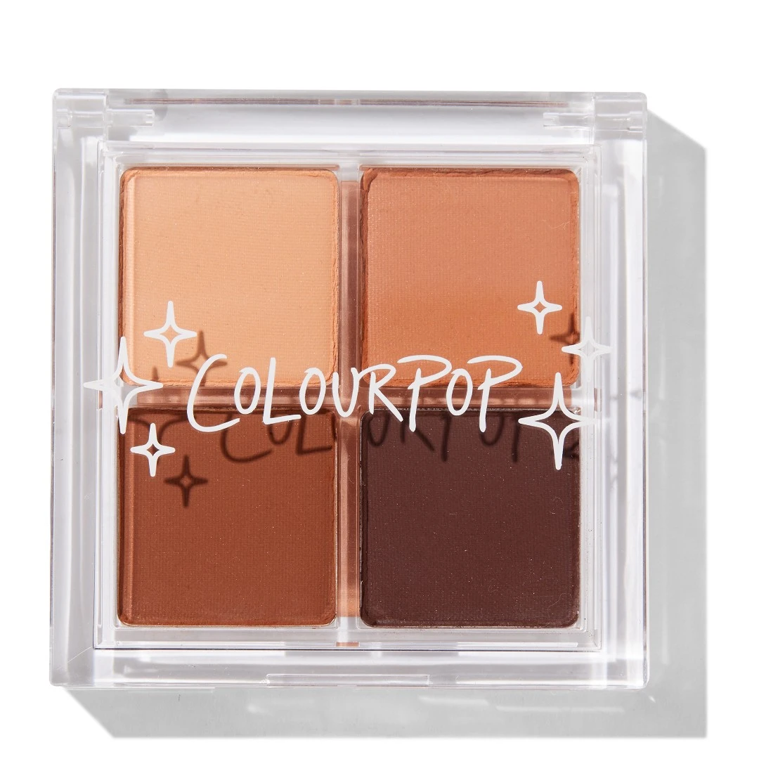 COLOURPOP全哑光四色眼影盘日常新手便携