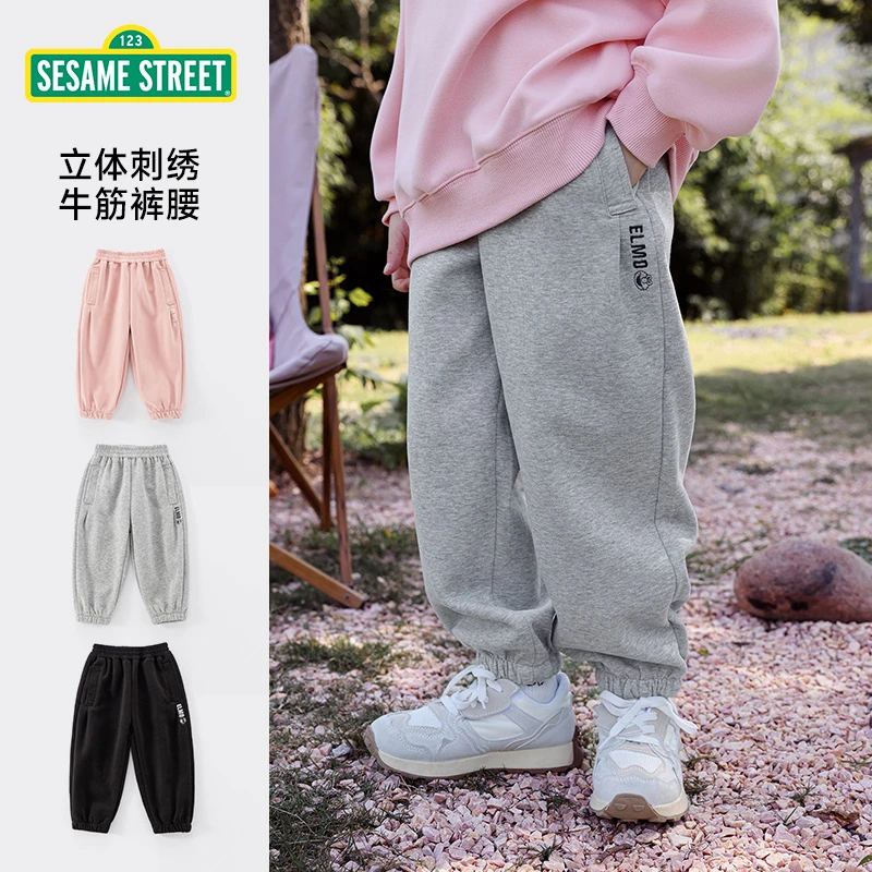 【ZB】芝麻街秋季新款儿童百搭舒适休闲卫裤ZQAM003