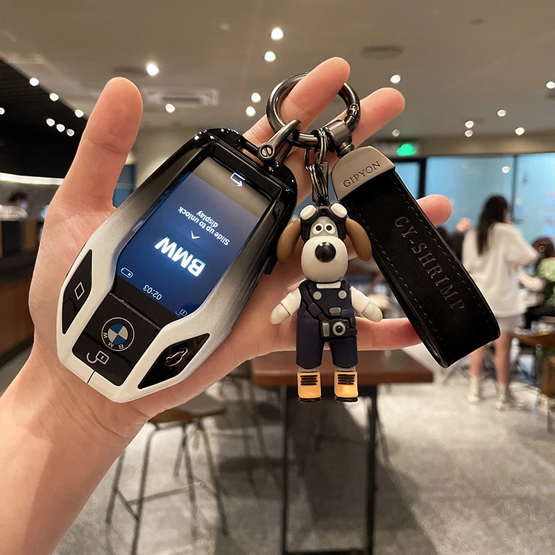宝马液晶钥匙套7系730li 740新5系535LE6系GT包X3/X5/X7掌门狗扣
